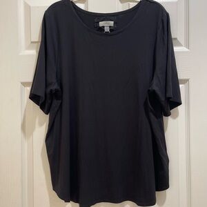 Cupio Women's Classic Black Short Sleeve Top